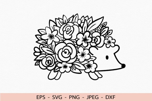 Floral Hedgehog Svg Cricut Cute Animal Review