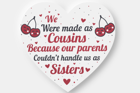Funny Cousin Sister Christmas Heart Gift Review