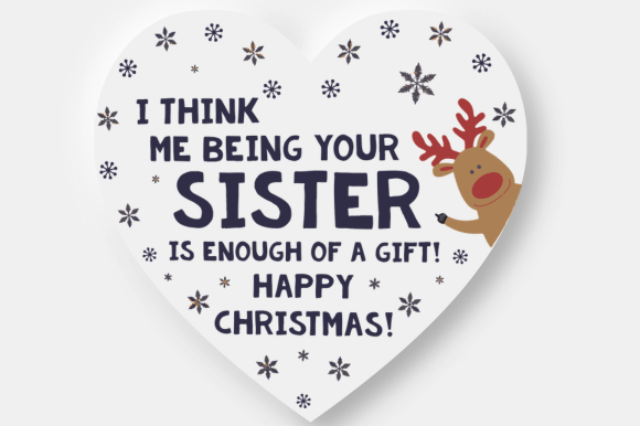 Funny Sisterhood Holiday Heart Design Review