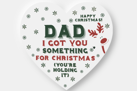 Humorous Dad Christmas Heart SVG Review