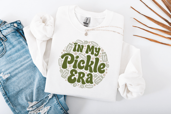 In My Pickle Era Funny Typography Review