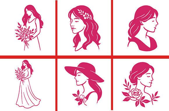 Women’s Day Elegant Woman Floral SVG Review