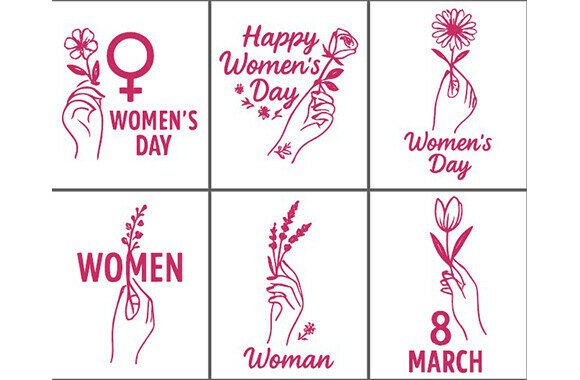 Women’s Day Floral Feminine Hand SVG Bun Review